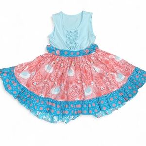 Eleanor Rose kids Sleeveless Dress with Ruffled Skirt
